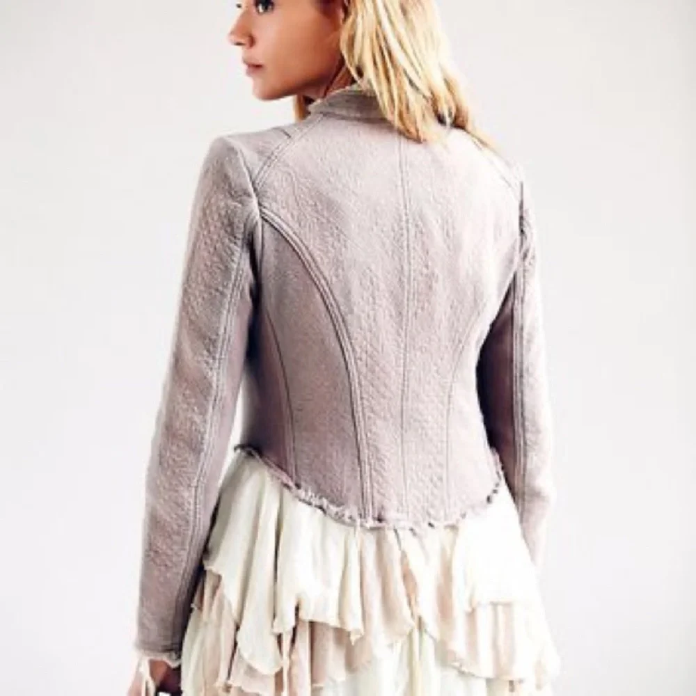 Free People Military Ruffles Jacket - Picture 4 of 13